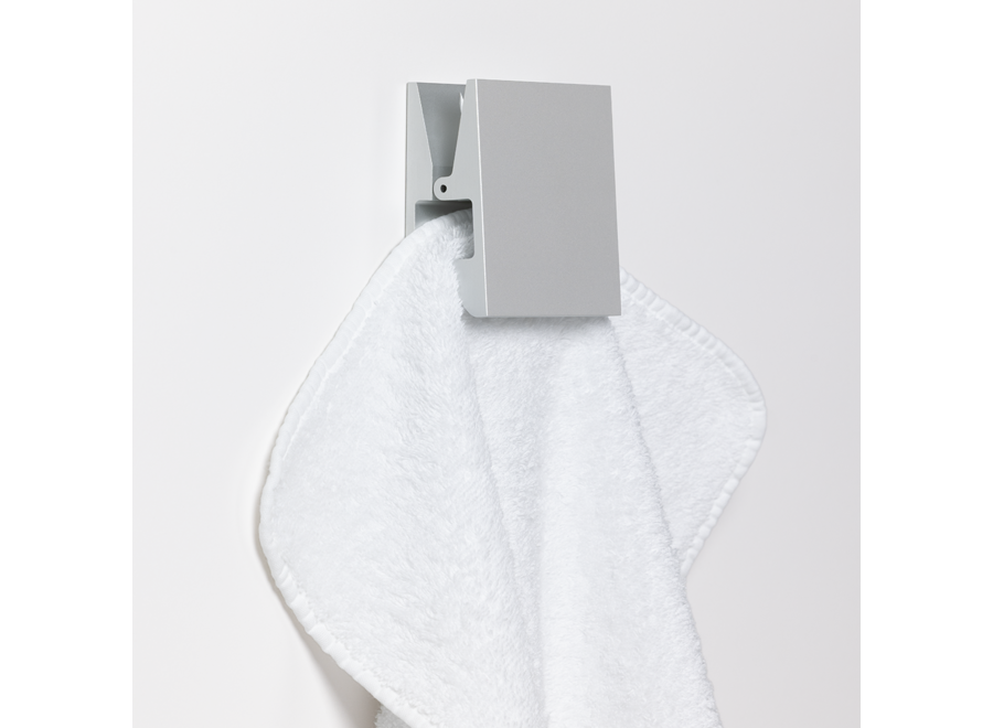 Wandhaken  'Pinch' - Square - L - Stainless steel matt