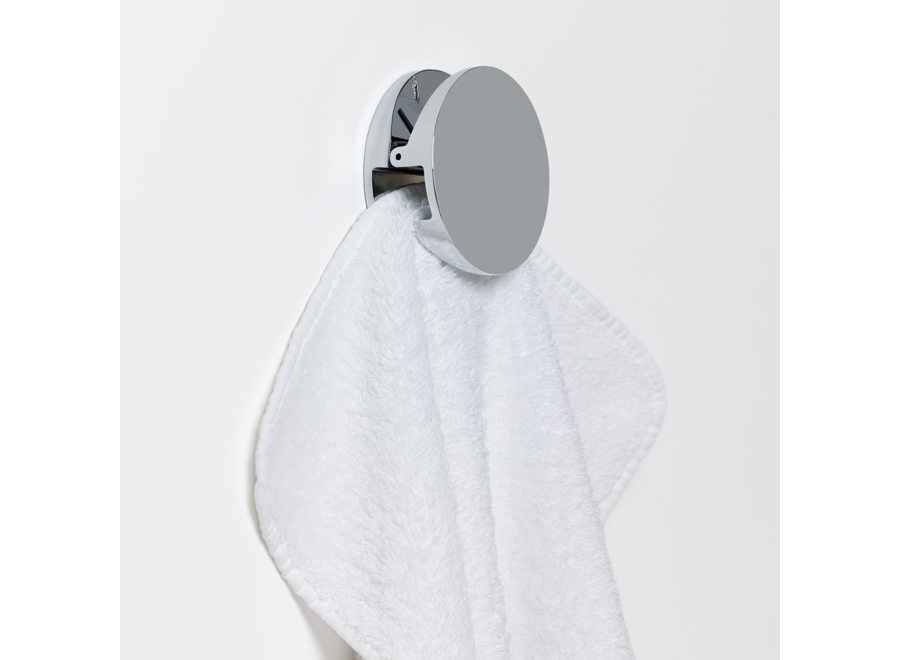 Wall hook 'Pinch' - Round - L - Chrome