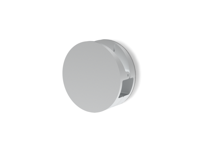 Crochet mural Pinch - Round - L - Stainless steel matt