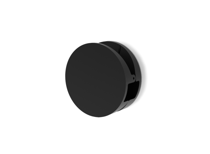 Wandhaak Pinch - Round - L - Black matt