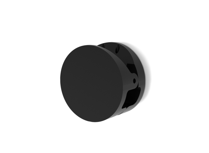 Wall hook Pinch - Round - M - Black matt