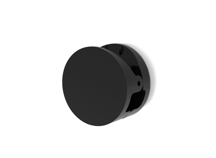 Wandhaak 'Pinch' - Round - M - Black matt