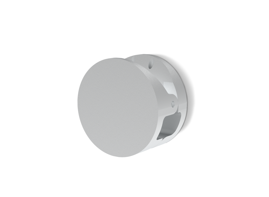 Crochet mural Pinch - Round - M - Stainless steel matt