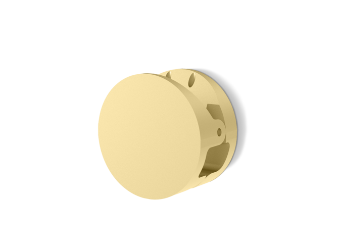 Crochet mural Pinch - Round - M - Gold matt