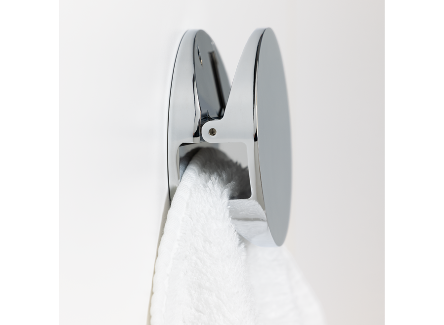 Wandhaak 'Pinch' - Round - M - Chrome