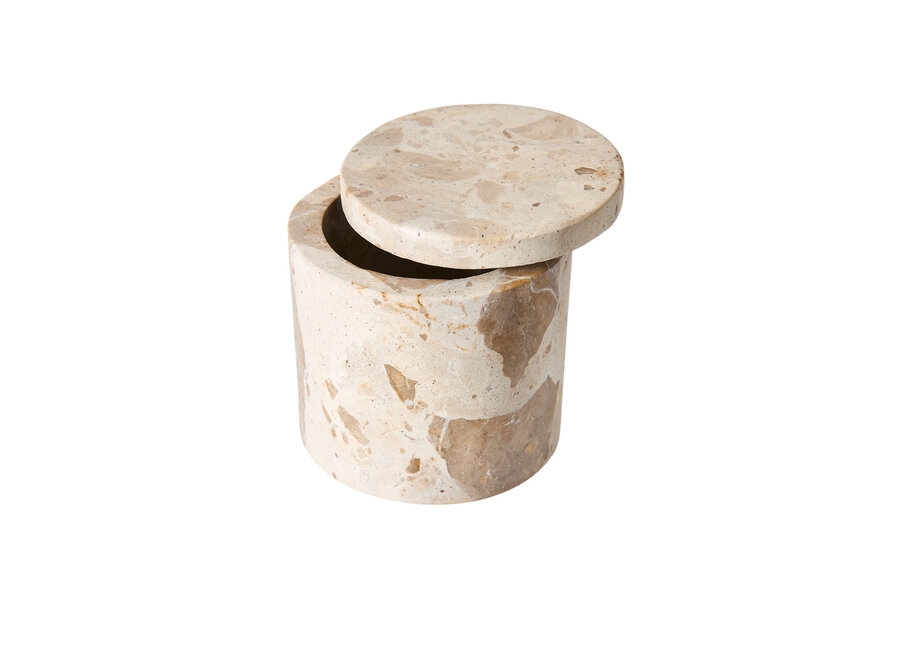 Pot met deksel 'Vita' - Seashell