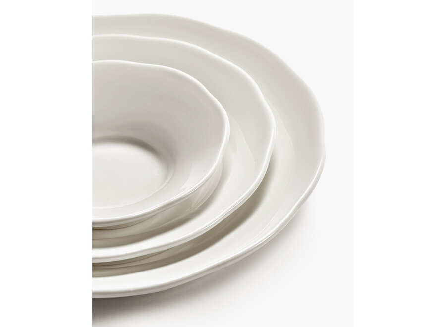 Sergio Herman -  Silhouette 4pc high side plate - M - White