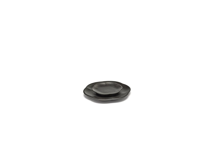 Sergio Herman -  Inku 4pc assiette nervurée - M - Black