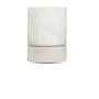 Porte-bougie 'Oberina' Smoke/White - L
