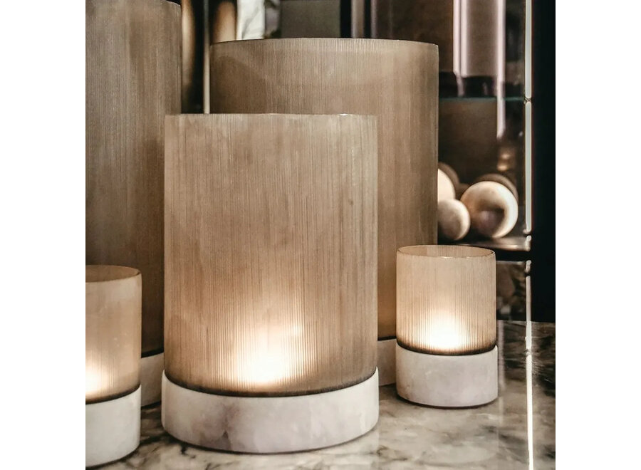 Porte-bougie 'Kalle' - XXL - Smoke