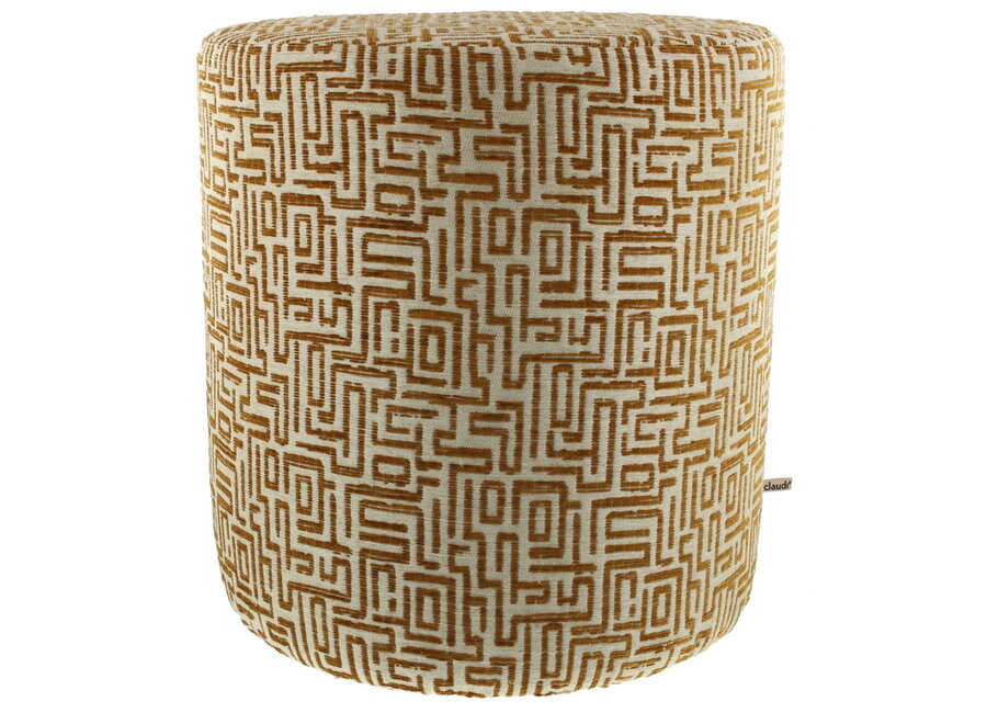 Pouf Rocco Mustard