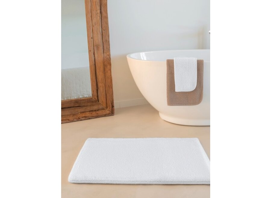 Badematte 'Pearls' - White