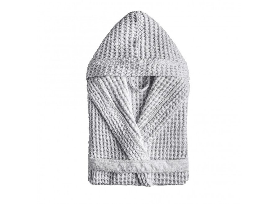 Badjas 'Aura' met capuchon - Silver