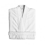 Bathrobe 'Bee waffle' - White