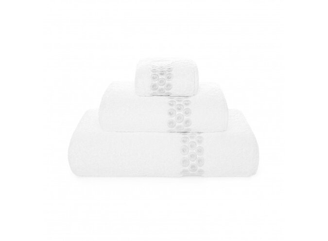 Handdoek 'Angele' - White/Cloud