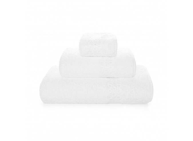 Towel 'Angele' - White/White