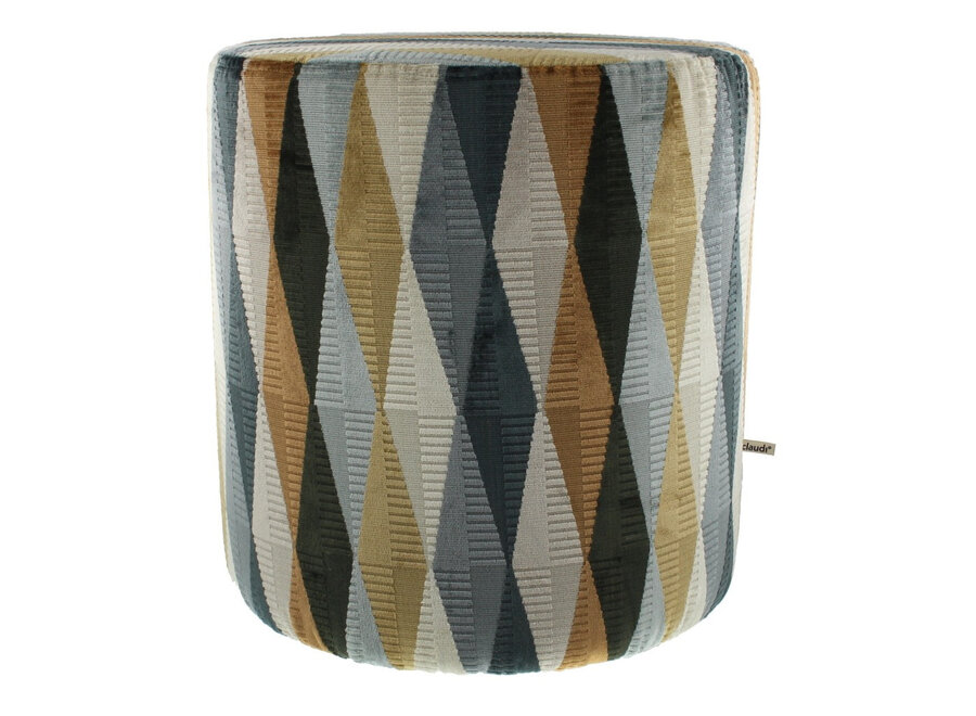 Poef Alissa Indigo/Bronze