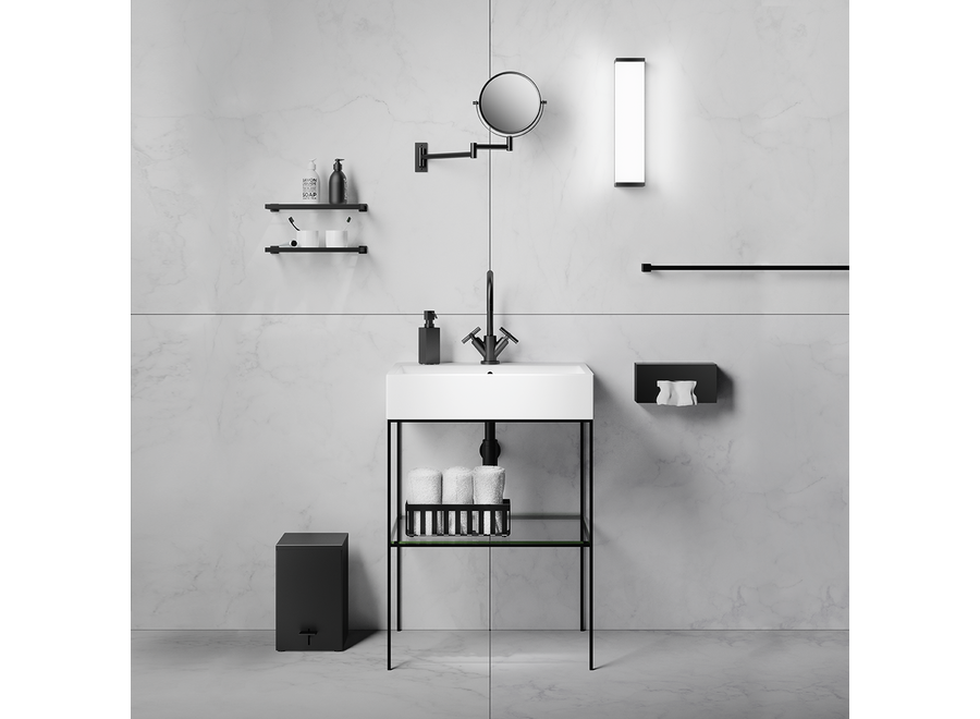 Handdoekhouder 'Corner' - HTE - Chrome