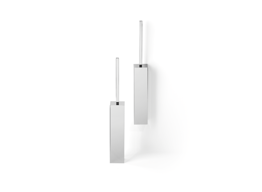 Toilet brush set 'Corner' - Wall mounted - WBG - Gold