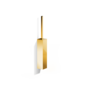 Toiletborstelset 'Corner' - Wandbevestiging - WBG - Gold