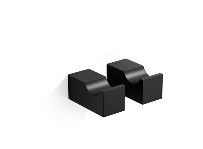 Haak set van 2 Corner - Hak 1 - Black matt