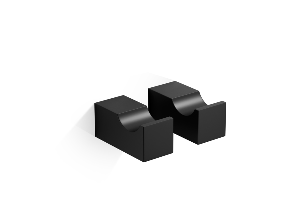 Haken 2er-Satz 'Corner' - Hak 1 - Black matt