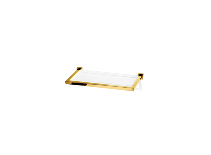 Glazen plank met frame Corner - GLA 30 - Gold