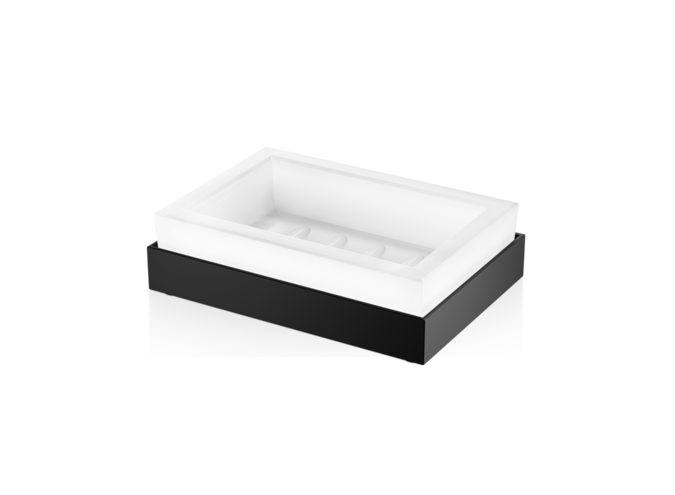 Soap dish Corner - STS - Black matt