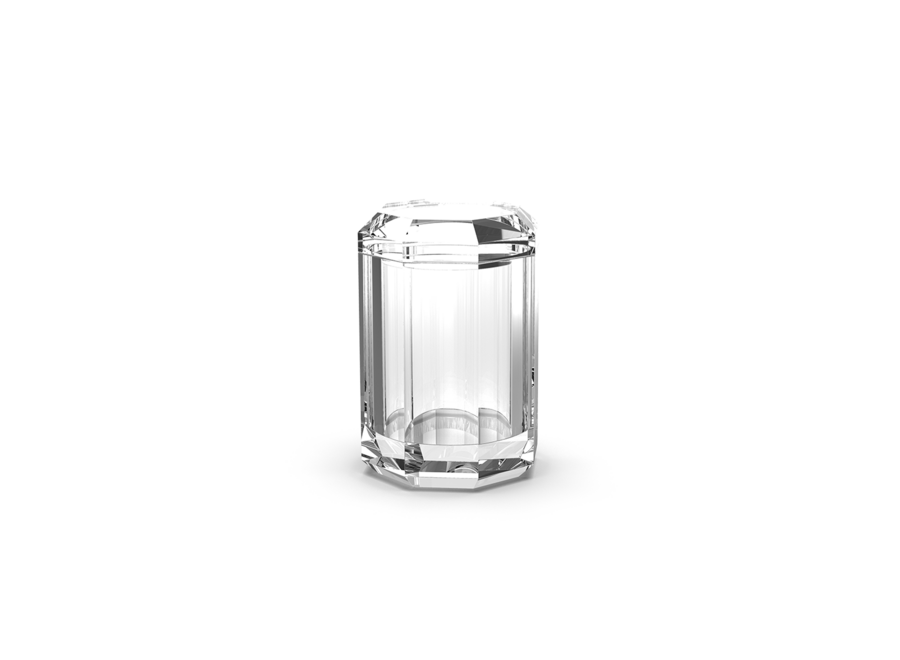 Aufbewahrungsbox mit Deckel 'Kristall' - Clear glass