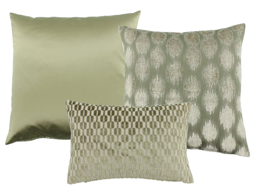Cushion combination Olive: Dafne, Ikaya & Isabella