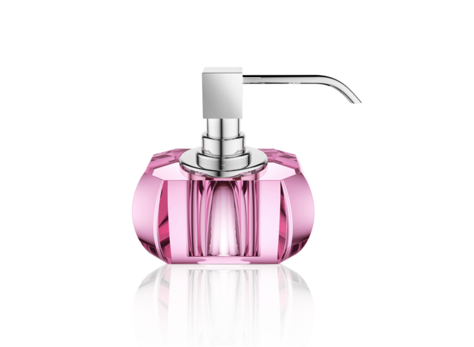 Seifenspender Kristall - Chrome/Pink