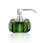Zeepdispenser 'Kristall' - Chrome/Groen