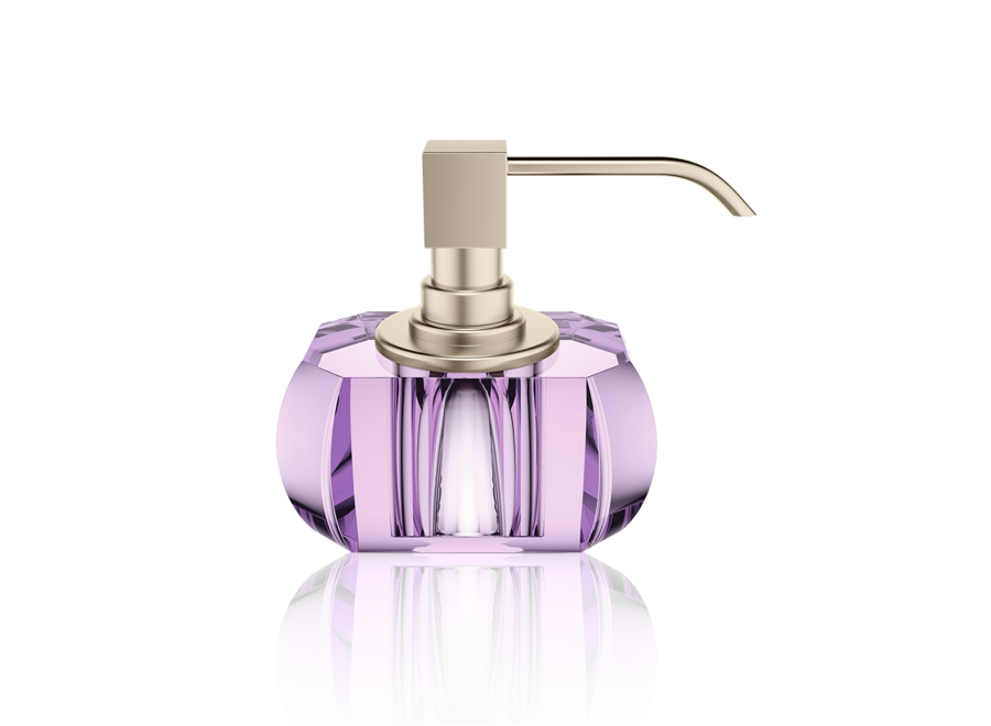 Seifenspender  'Kristall' - Nickel satin/violett