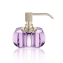 Soap dispenser 'Kristall' - Nickel satin/violet