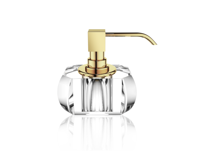 Soap dispenser Kristall - Gold/clear