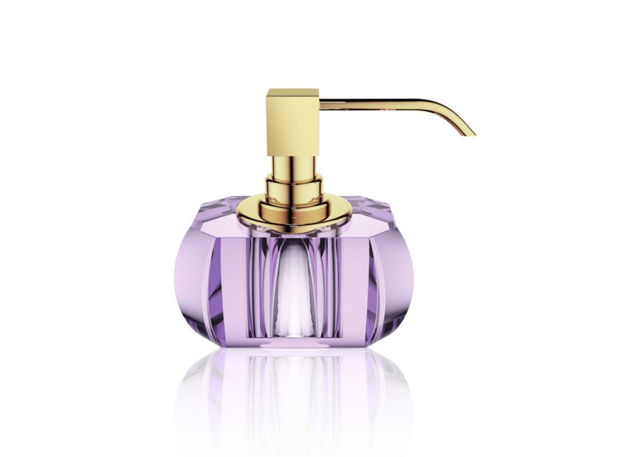 Soap dispenser Kristall - Gold/violet