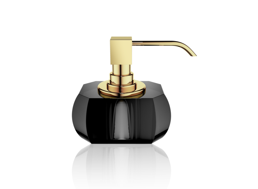 Zeepdispenser 'Kristall' - Gold/antraciet