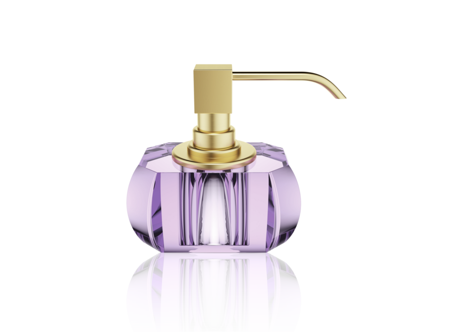 Seifenspender Kristall - Gold matt/Violett