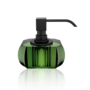 Soap dispenser Kristall - Black matt/English Green
