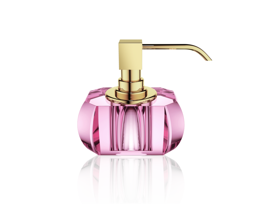 Soap dispenser Kristall - Gold/Pink