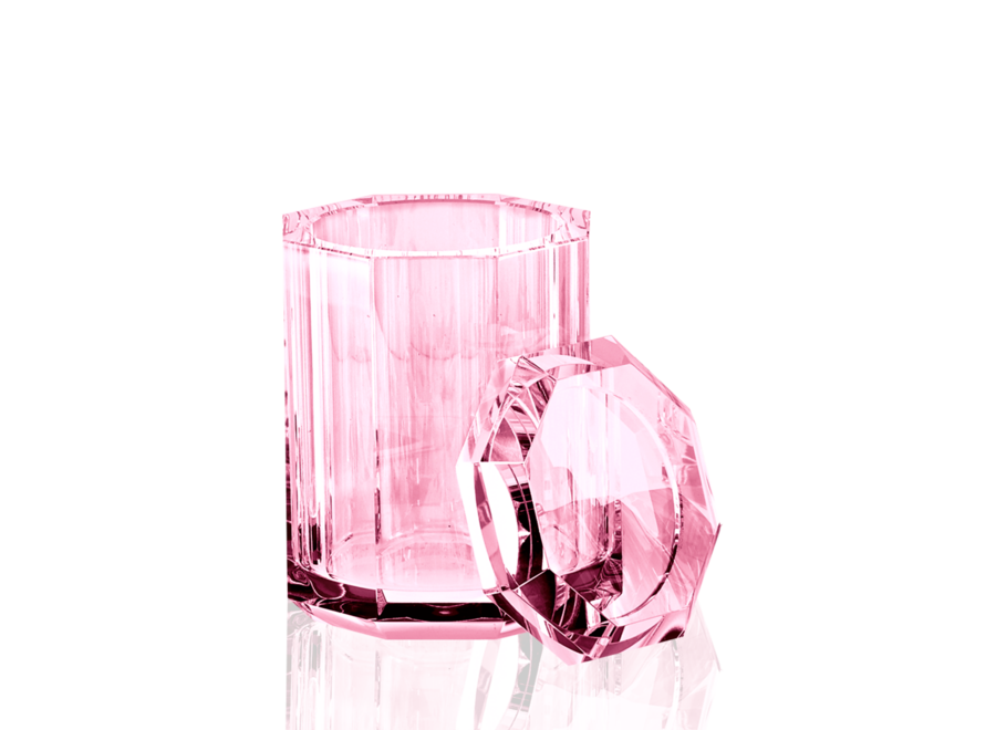 Boîte polyvalente avec couvercle Kristall  - Pink