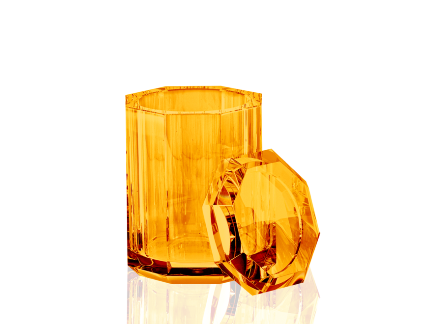 multi purpose box with lid Kristall - Amber