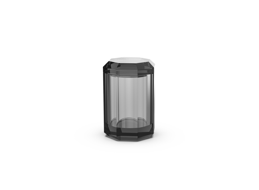 Behälther mit Deckel Kristall - Anthrazite