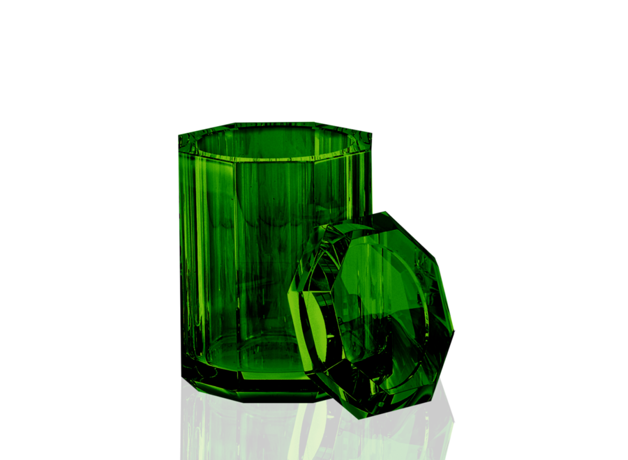 multi purpose box with lid Kristall - English green