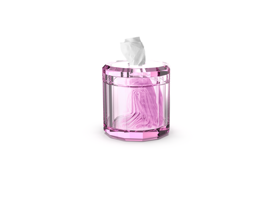 Taschentuchbox 'Kristall' - Pink