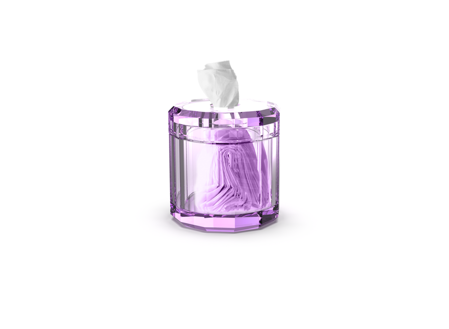 Tissue box 'Kristall' - Violet