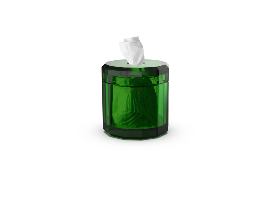 Boîte à mouchoirs 'Kristall' - Vert
