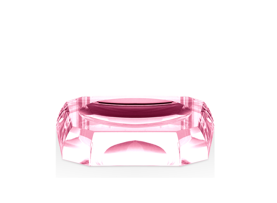 Soap dish 'Kristall' - Pink