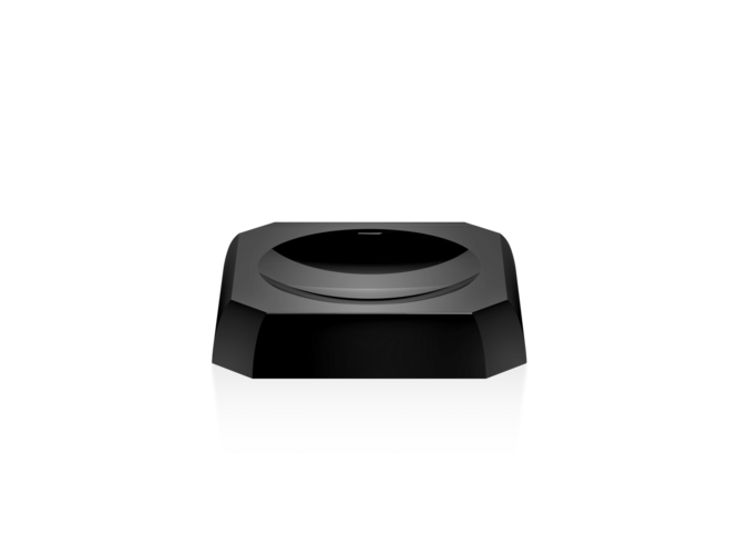 Soap dish 'Kristall' - Anthracite