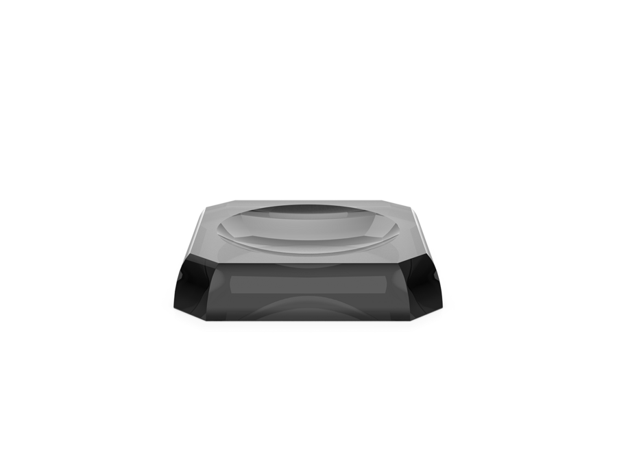 Soap dish 'Kristall' - Anthracite